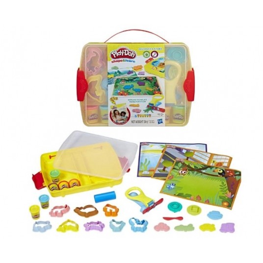 PLD PLAY DOH SHAPE AND LEARN WALIZKA + AKCESORIA -zdjęcie numer 1