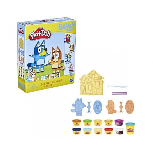 PLD PLAY-DOH ZESTAW BLUEY + BINGO 11 TUB/4 -zdjęcie numer 1