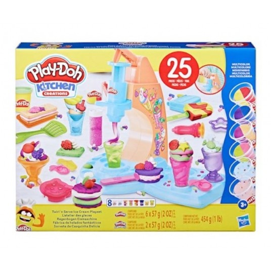 PLD PLAY DOH ZESTAW LODZIARNIA 8x TUBA /3 -zdjęcie numer 1