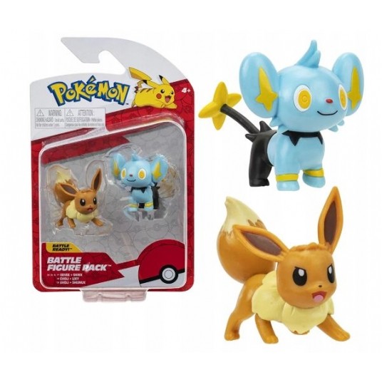 POKEMON BATTLE FIGURKA EEVEE I SHINX -zdjęcie numer 1
