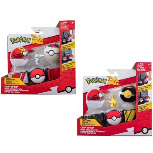 POKEMON CLIP'N'GO PAS TRENERA POKEBALL + FIGURKA -zdjęcie numer 1