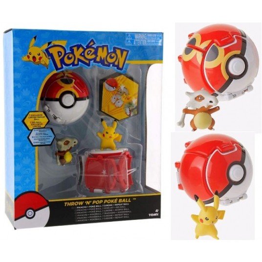 *** POKEMON POKE BALL PIKACHU + CUBONE /4 -zdjęcie numer 1
