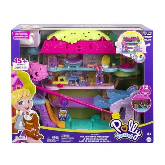 POLLY POCKET DOMEK NA DRZEWIE PRZYGODY ZWIER /1 -zdjęcie numer 1