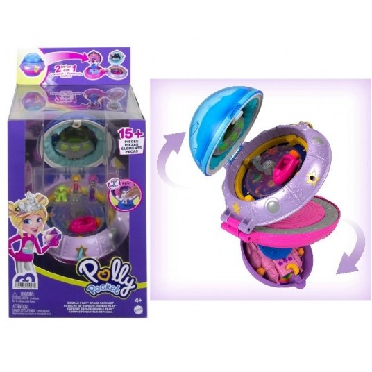 POLLY POCKET PODWÓJNA ZABAWA KOSMICZNA PRZYGODA /2 -zdjęcie numer 1
