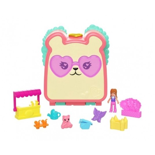 POLLY POCKET PUDEŁKO PRZEKĄSKI + AKCESORIA / 5 -zdjęcie numer 1