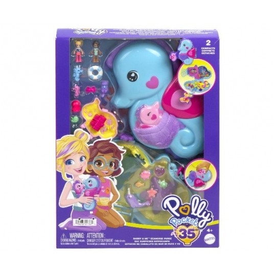 POLLY POCKET ZESTAW KONIK MORSKI TATA /4 -zdjęcie numer 1