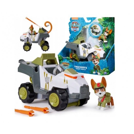 PSI PATROL JUNGLE PUPS POJAZD + FIGURKA TRACKER /2 -zdjęcie numer 1