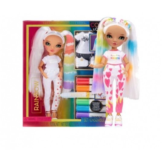 RAINBOW HIGH COLOR & CREATE LALKA ZIELONE OCZY/3 -zdjęcie numer 1