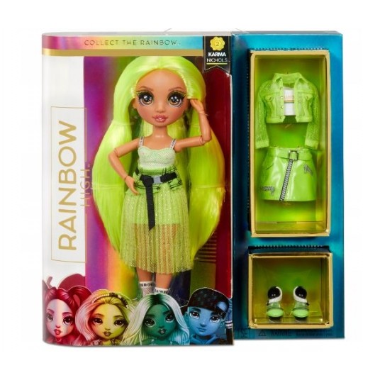 RAINBOW HIGH FASHION DOLL KARMA NICHOLS /2 -zdjęcie numer 1
