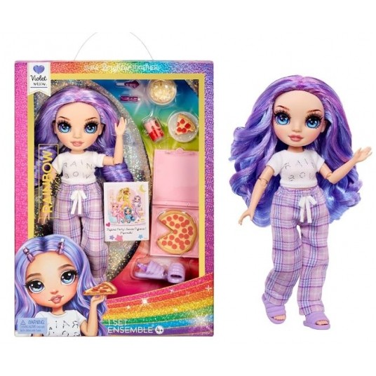 RAINBOW HIGH JUNIOR HIGH PJ PARTY VIOLET WILLOW /3 -zdjęcie numer 1