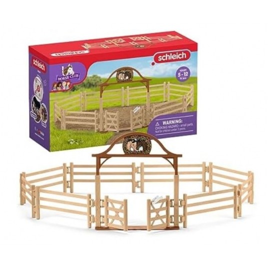 SCHLEICH HORSE CLUB WYBIEG DLA KONI Z BRAMĄ /18 -zdjęcie numer 1