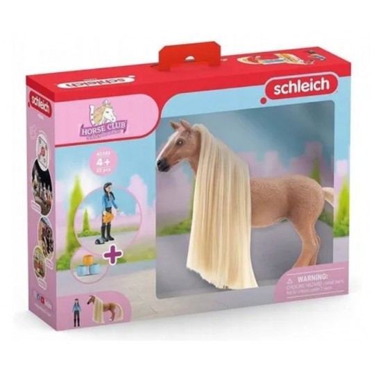 SCHLEICH HORSE CLUB ZESTAW STARTOWY KIM CARAMELO/3 -zdjęcie numer 1