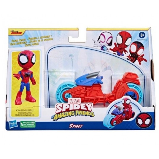 SPIDEY AND FRIENDS FIGURKA SPIDEY + MOTOCYKL / 4 -zdjęcie numer 1
