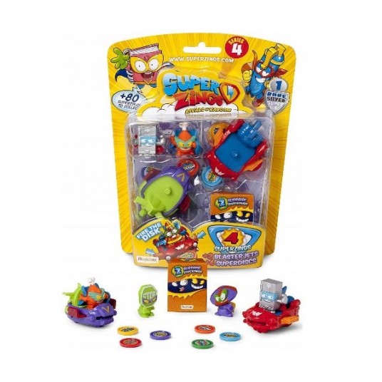 SUPER ZINGS S4 BLASTERJET + 4x FIGURKA + DYSKI /6 -zdjęcie numer 1