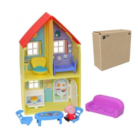 ŚWINKA PEPPA DOMEK PEPPY + FIGURKA BROWN BOX /18 -zdjęcie numer 1