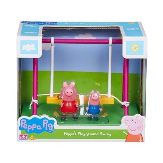 ŚWINKA PEPPA ZESTAW HUŚTAWKA + 2x FIGURKA /4 -zdjęcie numer 1