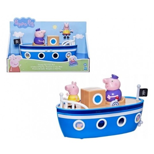 ŚWINKA PEPPA ZESTAW ŁÓDKA DZIADKA + 2x FIGURKA / 2 -zdjęcie numer 1