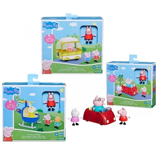 ŚWINKA PEPPA ZESTAW POJAZD + FIGURKI ASST /3 -zdjęcie numer 1