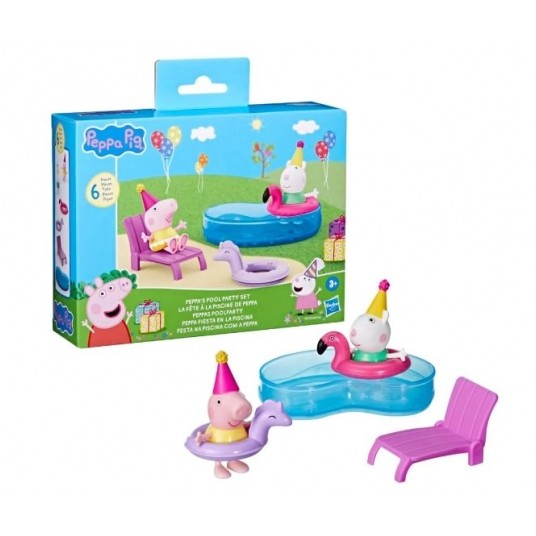ŚWINKA PEPPA ZESTAW POOL PARTY + 2x FIGURKA /4 -zdjęcie numer 1