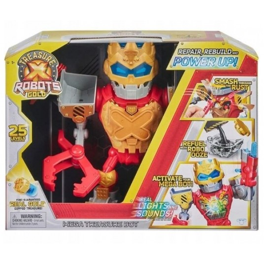 TREASURE X ROBOTS GOLD MEGA ROBOT ŚWIATŁO/DŹWIĘK/2 -zdjęcie numer 1