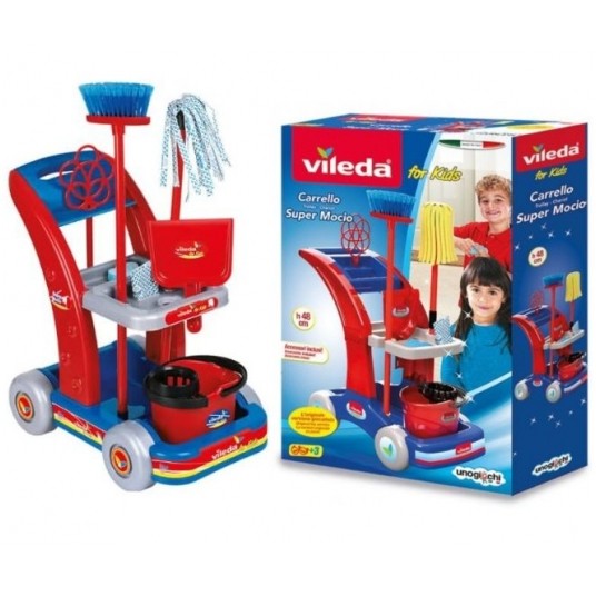 VILEDA FOR KIDS ZESTAW DO SPRZĄTANIA WÓZEK MAXI /4 -zdjęcie numer 1