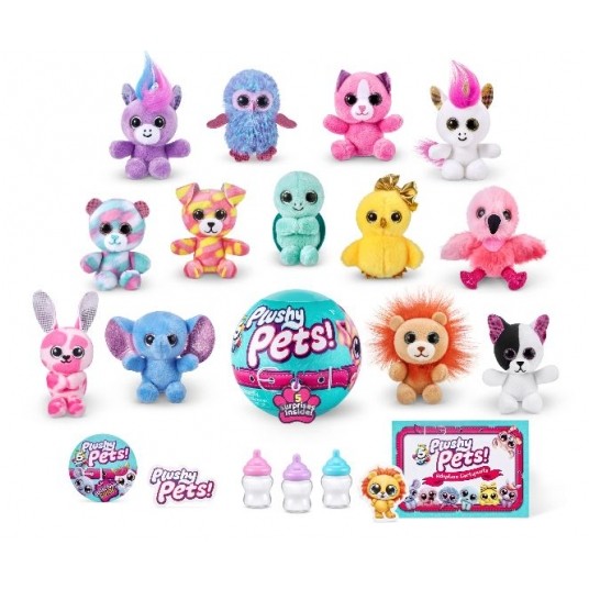 ZURU 5 SURPRISE PLUSHY PETS S1 MASKOTKA /24 -zdjęcie numer 2