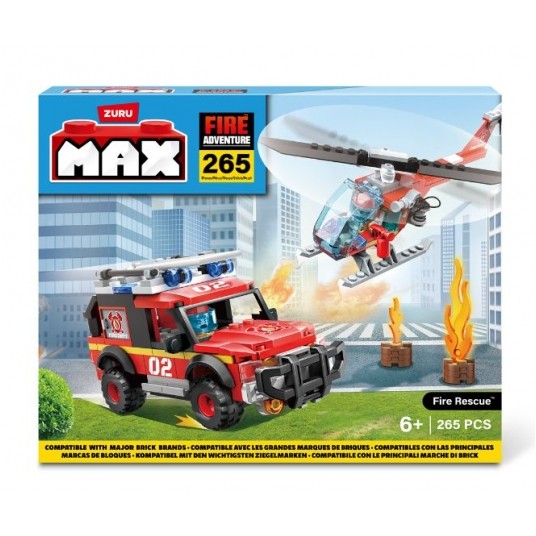 ZURU MAX CITY KLOCKI STRAŻ POŻARNA 265EL. /12 -zdjęcie numer 1
