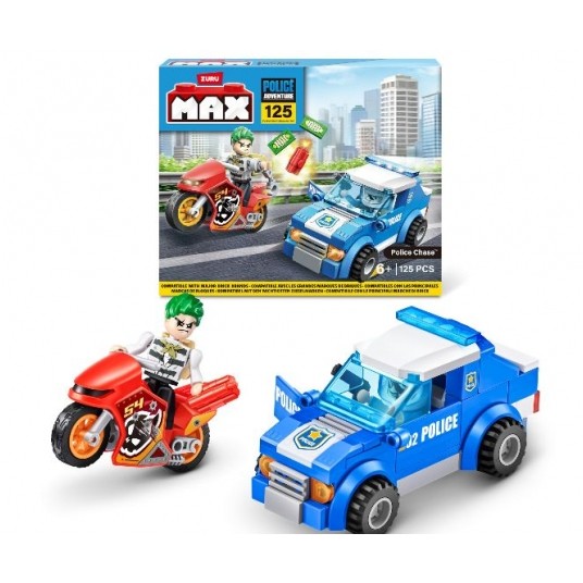 ZURU MAX KLOCKI ZESTAW POLICJA 125eL /12 -zdjęcie numer 1