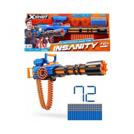 *** ZURU X-SHOT INSANITY MOTORISED RAGE FIRE 72 /2 -zdjęcie numer 1