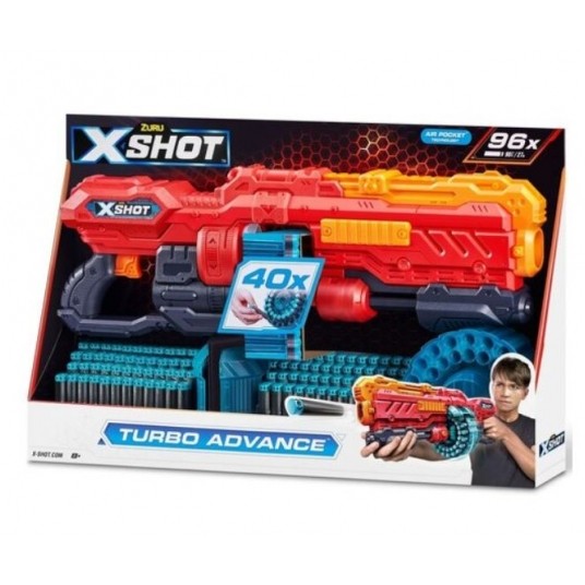 *** ZURU X-SHOT TURBO ADVANCE + 96 STRZAŁEK /4 -zdjęcie numer 1