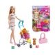 BARBIE LALKA OPIEKUNKA + SPACERÓWKA Z PIESKAMI /4 -zdjęcie numer 2