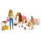 BARBIE ZESTAW STADNINA KONI + 2x LALKA /2 -zdjęcie numer 2