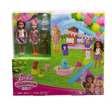 BARBIE CHELSEA CELEBRATION 2x LALKA + ZWIERZAKI /3
