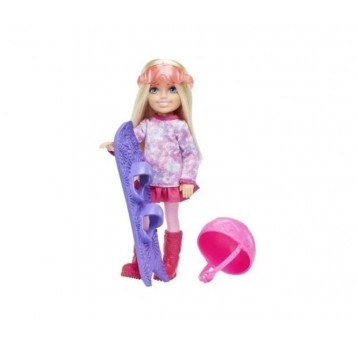 BARBIE CHELSEA LALKA BLONDYNKA SNOWBOARDER /6