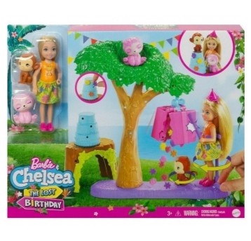 BARBIE CHELSEA ZESTAW URODZINY Z NIESPODZIANKĄ