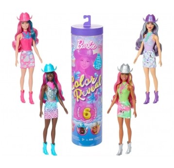 BARBIE COLOUR REVEAL DISCO LALKA KOWBOJKA /6
