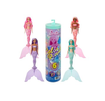 BARBIE COLOUR REVEAL LALKA SYRENKA SERIA KLEJNOTY /6