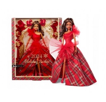 BARBIE DOLL LALKA DARK BLOND HOLIDAY2024 /3