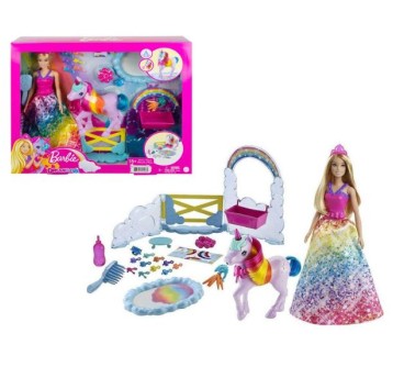 *** BARBIE DREAMTOPIA LALKA + JEDNOROŻEC