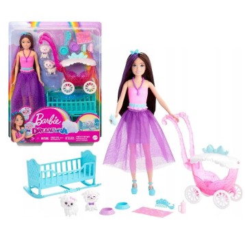 *** BARBIE DREAMTOPIA LALKA OPIEKA OWIECZKI /4