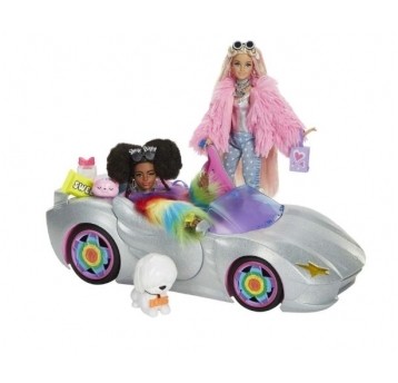 BARBIE EXTRA KABRIOLET LALKI + AKCESORIA /1