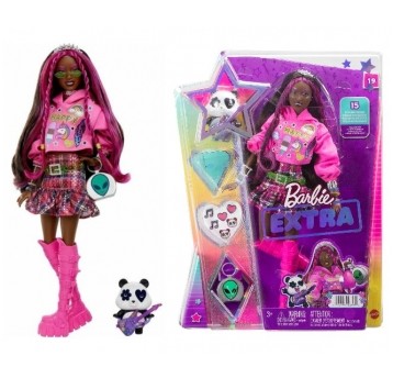 BARBIE EXTRA LALKA RÓŻOWE WŁOSY /4