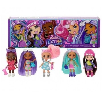 BARBIE EXTRA MINIS LALKA 5-CIO PACK /1