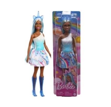 BARBIE FASHIONISTAS LALKA JEDNOROŻEC NIEBIESKA /6