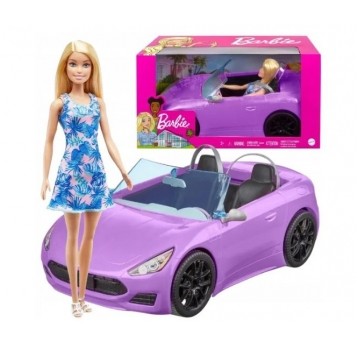 BARBIE FIOLETOWY KABRIOLET Z LALKĄ /2