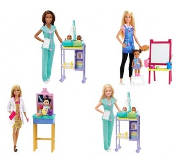 BARBIE KARIERA ZESTAW LALKA + AKCESORIA MIX /4