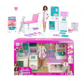 BARBIE KARIERA ZESTAW U LEKARZA ZAKŁADAMY GIPS /1