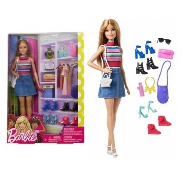 *** BARBIE LALKA MODOWA+ GARDEROBA Z AKCESORIAMI/6