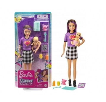 BARBIE LALKA OPIEKUNKA BOBAS + AKCESORIA /4
