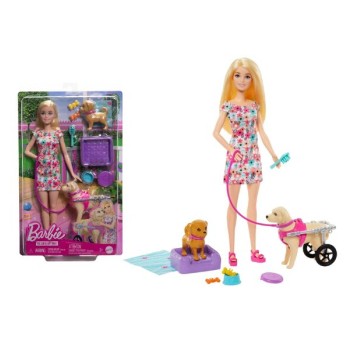 BARBIE LALKA OPIEKUNKA I PIESEK NA WÓZKU/4